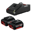 KIT COM 2 BATERIAS 4.0Ah E 1 CARREGADOR BIVOLT GAL 18V-40 -BOSCH