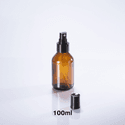 Frasco De Vidro Âmbar Válvula Spray 100ml - R24 - Preta