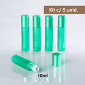 Frasco De Vidro Roll-on Grosso 10ml Verde