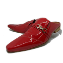 Babuche Masculino Dubai em Couro Social Executivo em Couro - Vermelho - Credit Ref: 1039 - Outlet