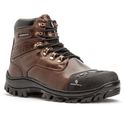 Bota Work Adventure em Couro Legítimo Biqueira Reforçada - Castanho