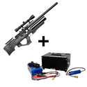 Carabina de pressão PUNCHER EKINOKS S 5.5MM Semi Automatica 5.5MM + COMPRESSOR TRIVOLT 
