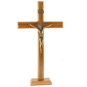 Crucifixo Mesa e Parede -Madeira 40 cm