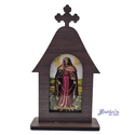 Capelinha Nossa Senhora das Lágrimas e Jesus Manietado -20cm 