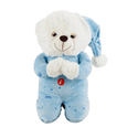 Urso Pelúcia - Reza Pai Nosso - Azul Claro
