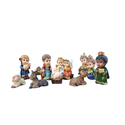 Presépio Rosto Infantil - Completo em Resina - 6.5 cm 12 peças 