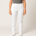 Calça Feminina Branca em Gabardine - Pijama Cirúrgico
