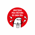 ADESIVO GRATIDÃO FRITURA - 500 UNIDADES