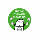 ADESIVO GRATIDÃO LANCHE - 500 UNIDADES