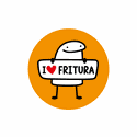 ADESIVO LOVE FRITURA - 500 UNIDADES