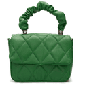 Bolsa Feminina Em Couro Legítimo Média Com Alça - Verde