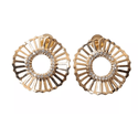 Brinco Girassol dourado