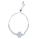 Pulseira Trevo prateada