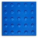 Piso tátil Alerta Azul 25 x 25 Kapazi