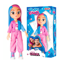  Boneca Carol Youtuber Infantil Articulada Vinil 26Cm
