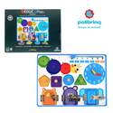 Tabuleiro Educativo Relógio - Formas Geométricas - Fechaduras e Dias da Semana. Educa Play - Polibrinq 