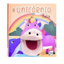 Livro Fantoche O Unicórnio Feliz — Uma Jornada Mágica que Cabe na Palma da Mão! 