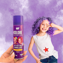  Tinta Spray Temporária Para Cabelos Kolore Fashion Roxo
