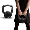 Kettlebell 10Kg De Ferro Emborrachado Treinamento Funcional Fitness Musculação Academia Treino Em Casa