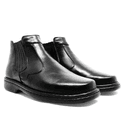 BOTA BOTINA MASCULINA CONFORTO SOCIAL EM COURO PRETO 351