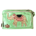 Bolsa 100% em couro legítimo - PISTACHE/CARAMELO/OFF/ROSE/PRETO (BP016)