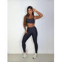 Conjunto Calça Top Paralelo Preto