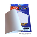 Papel Metalizado Branco A4 150g 15 Fls