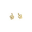 Mini Brinco Snake- banho ouro 18k