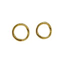 Brinco Organic- banho ouro 18k