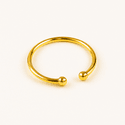 Anel Liso Regulável- banho ouro 18k