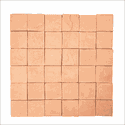 Quadratto Naturalle Rosso
