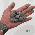 Seixo Cinza Fosco 20kg - Tam.1