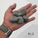 Seixo Cinza Fosco 20kg - Tam.2