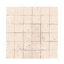 Quadratto Terracota Bianco