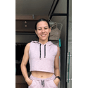 Cropped Moletinho Confy Rosa