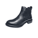 bota em couro preto