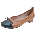 Sapatilha bico redondo camel