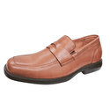 mocassim couro conhaque