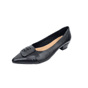 scarpin couro preto