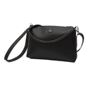 Bolsa Tiracolo com Corrente Pequena Preto