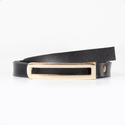 Cinto Feminino Fivela Retangular Preto