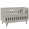 Berço Matic Retrô Cinza Ecowood Padrão Americano