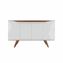 Buffet Olive 135 cm 4 Portas Off White com Natural Província