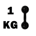 Halter Emborrachado 1kg - INFINITY