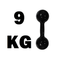 Halter Emborrachado 9Kg - Infinity Fitness