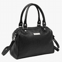 Bolsa Feminina Couro Legítimo com Alça Transversal cor Preto - 8600P