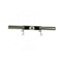 Barra Oca 40cm p/ Halteres Pegada Emborrachada c/ Presilhas - JFIT