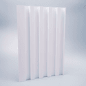 PAINEL RIPADO DECORATIVO EM PVC BRANCO 2,85M