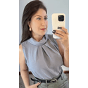 BLUSA GOLINHA - CINZA