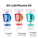 Kit Lubrificante D4 - ice, morango e neutro 